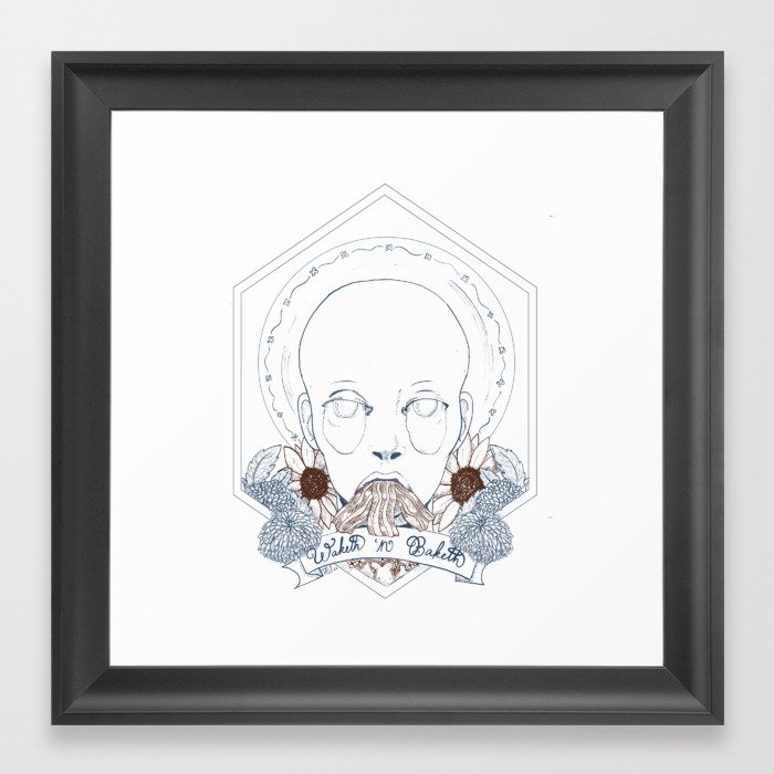 WAKE Framed Art Print