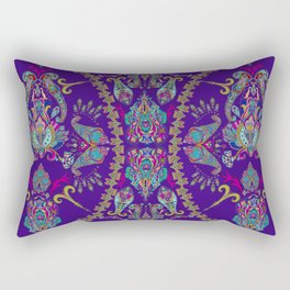 Purple Gipsy Paisley Rectangular Pillow