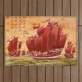 Zheng He Treasure Ship Outdoor Rug