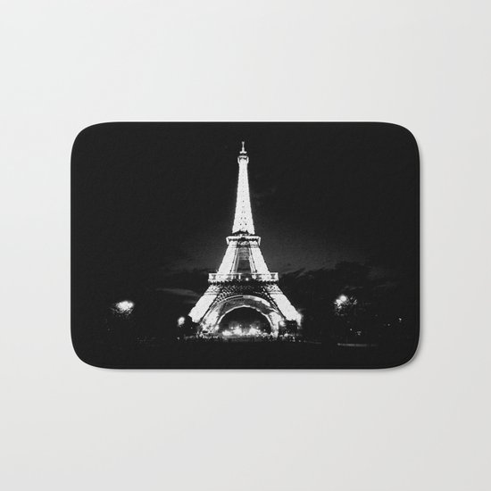 Paris Black & White Bath Mat