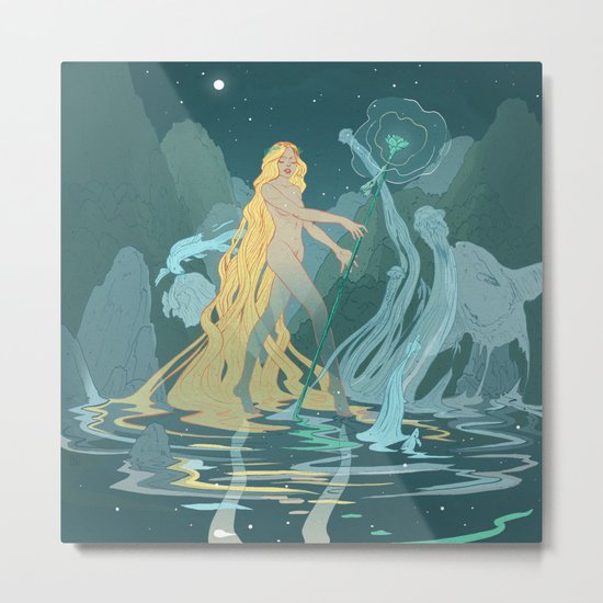 Nymph of the river Metal Print