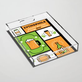 Zythophile - Beer Lover Acrylic Tray