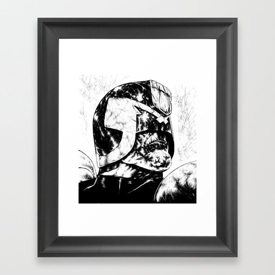 Dredd - Clean Framed Art Print