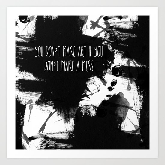 Graphic_ARt quote Art Print