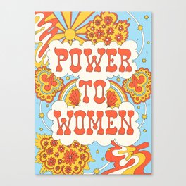 Power to women Canvas Print