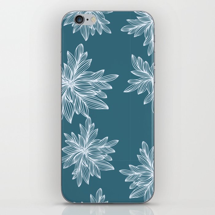 Lined Flowers iPhone Skin