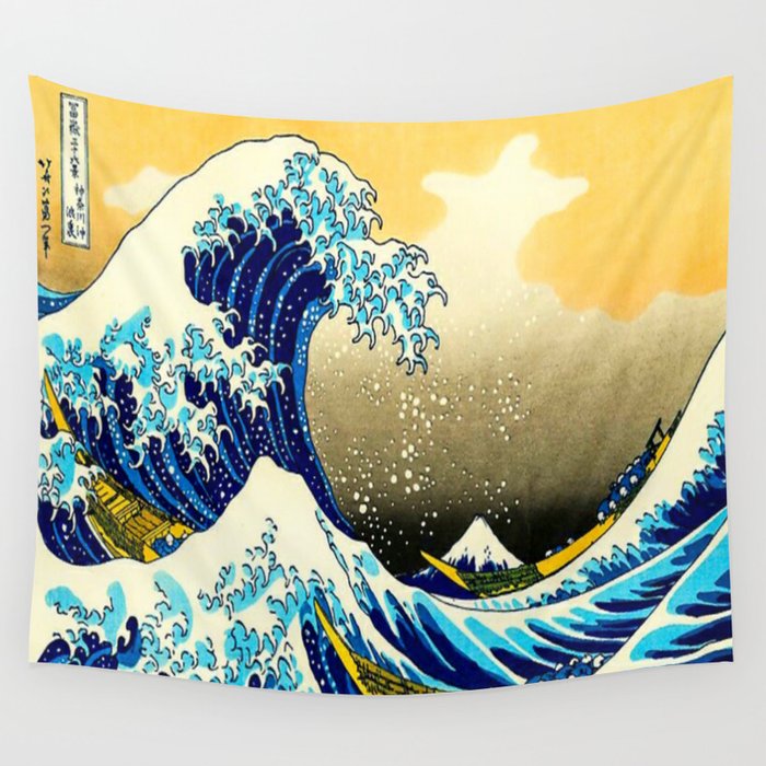 The Great Wave Off Kanagawa,No.4, Wall Tapestry
