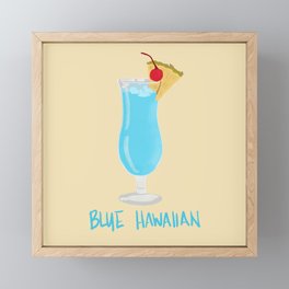 Blue Hawaiian  Framed Mini Art Print