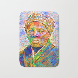 Harriet Tubman Underground Railroad in Contemporary Vibrant Colors 20200710 Bath Mat | 19Thcentury, Undergroundrailroad, Slavery, Twentydollarbill, Abolitionist, Africanamerican, Slave, Painting, Civilwar, Harriettubman 