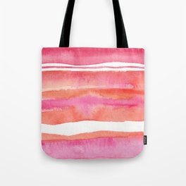 Watercolor summer pink and orange 002 Tote Bag