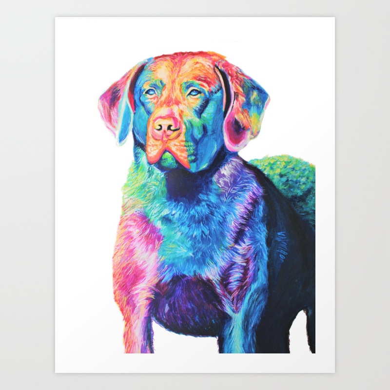 Chesapeake Bay Retriever Art Print By Nikkieve Society6