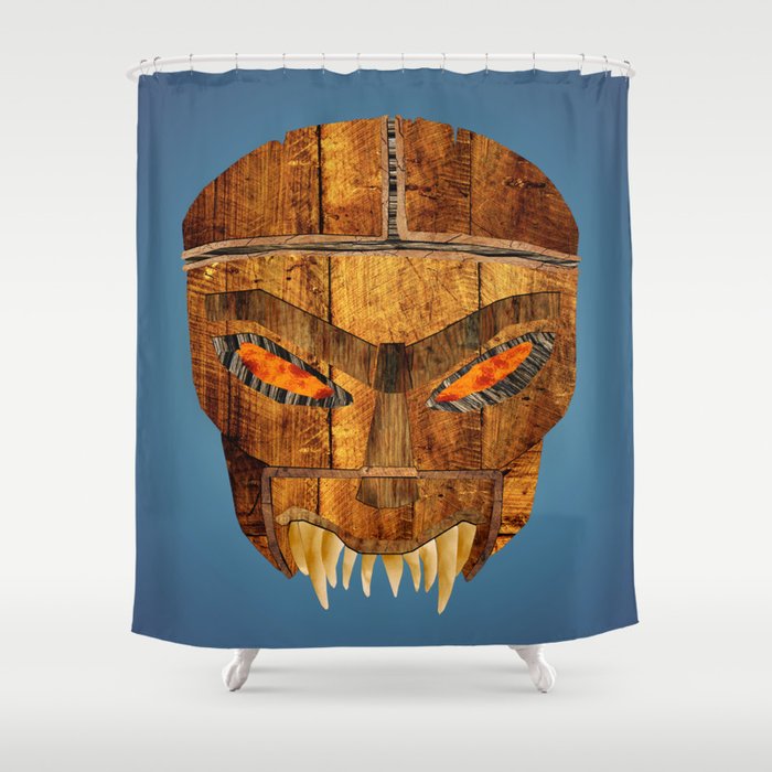 Buffy - Dead Man's Party Mask Shower Curtain