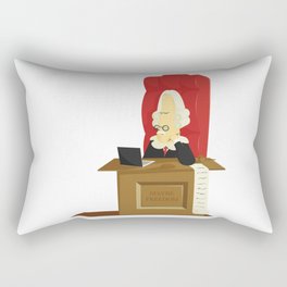 Judgement from Home Office. Rectangular Pillow