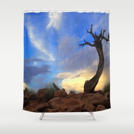Lone Tree Shower Curtain