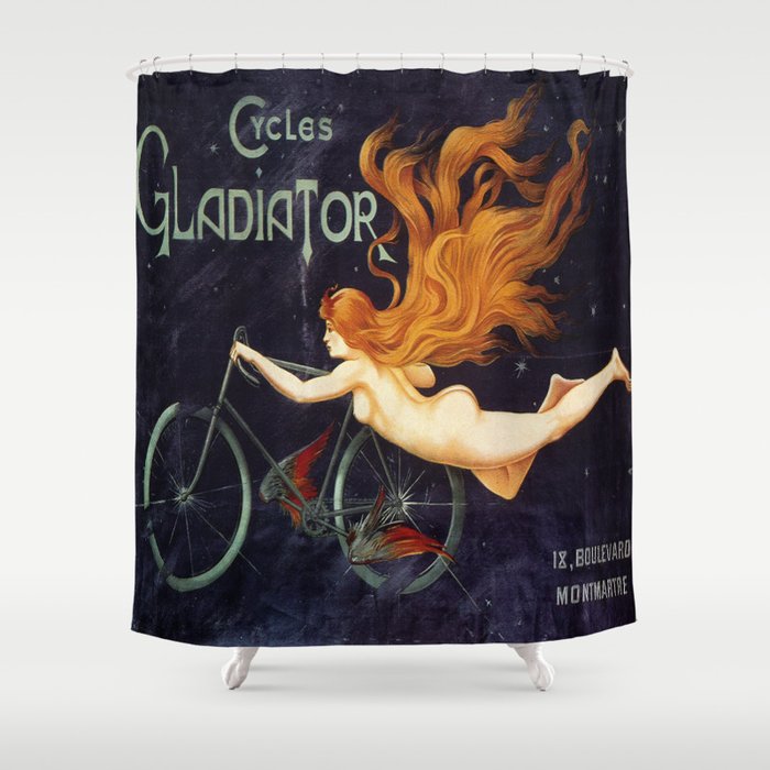 Vintage poster - Cycles Gladiator Shower Curtain