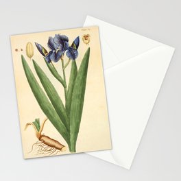 Iris by Elizabeth Blackwell from "A Curious Herbal," 1737 (print benefiting The Nature Conservancy) Stationery Card