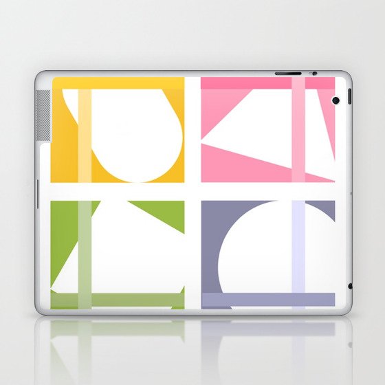 Geometric Shapes Laptop & iPad Skin