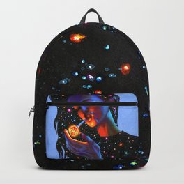 Ask the Universe Backpack | Cigarette, Smoke, Nebula, Curated, Smoking, Space, Comet, Shootingstar, Cosmic, Grunge 
