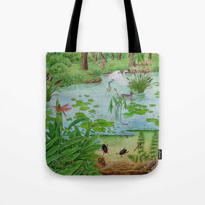 A Day of Forest (4). (the lake ecosystem) Tote Bag