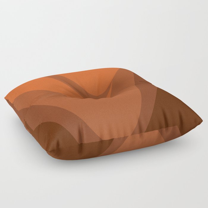 Tangerine valley Floor Pillow