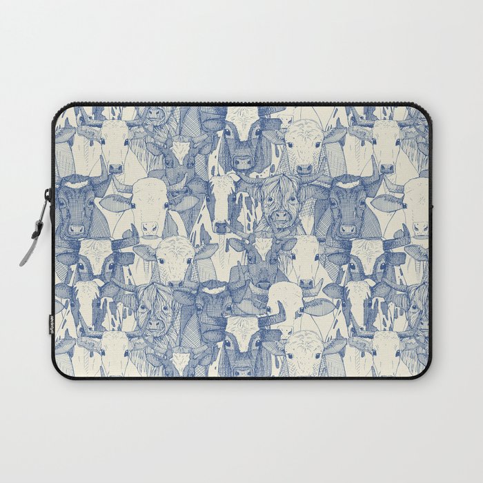 just ox classic blue pearl Laptop Sleeve