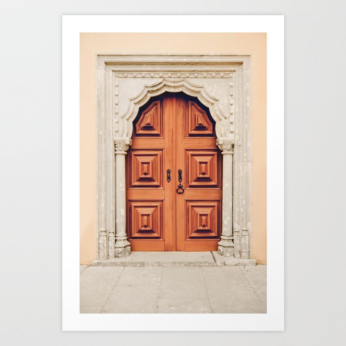 Door print - archway - Portugal Palace - Europe Travel photography Art Print