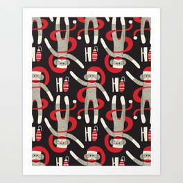Sock Monkey Art Prints For Any Decor Style Society6