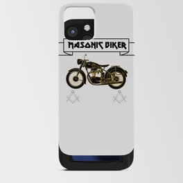 Masonic biker for life iPhone Card Case