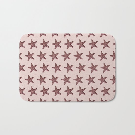 Starfish - Sea Star - Pattern #2 #decor #art #society6 Bath Mat