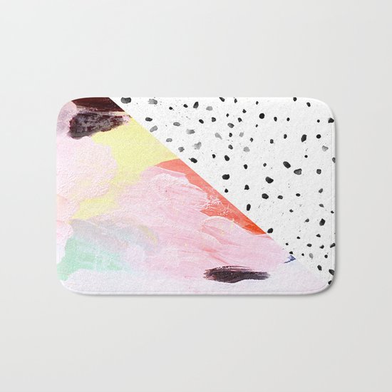 Polka Dots & Paint Bath Mat
