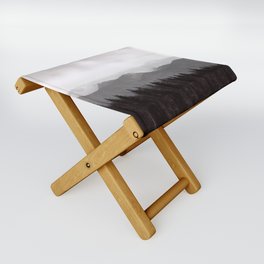 Moutain & Tree Landscape Created Using Artificial Intelligence  Folding Stool