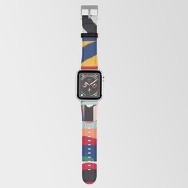 Rainbow ribbons abstract Apple Watch Band