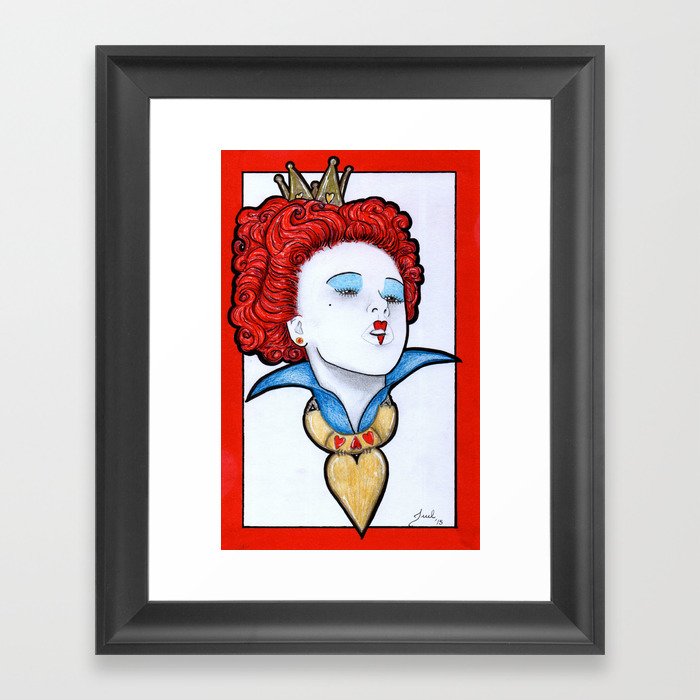 Queen of Hearts Framed Art Print