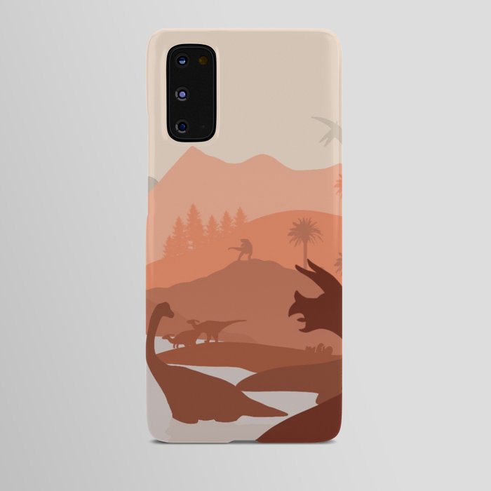 a dinosaur world  Android Case