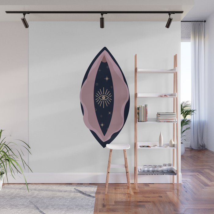 Spiritual vulva art print Wall Mural