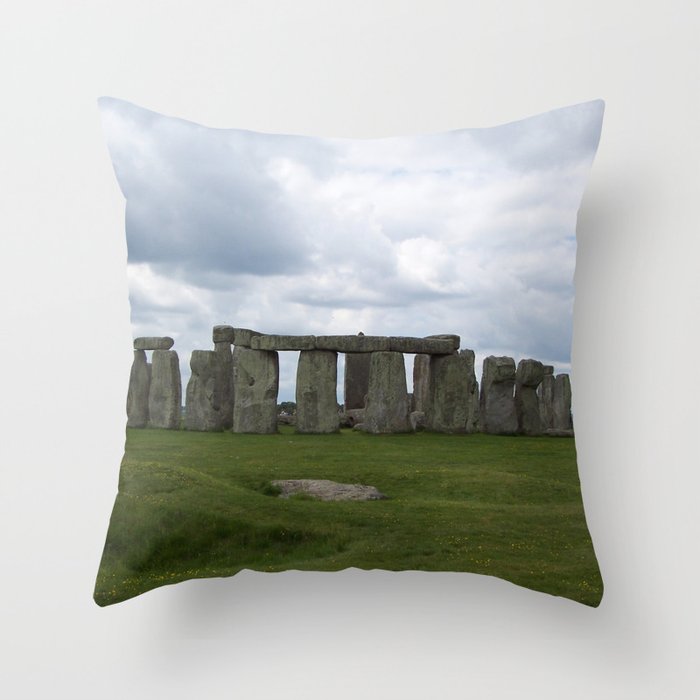 Great Britain Photography - The Historical Landmark Stonehenge Throw Pillow
