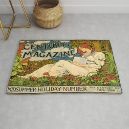 Vintage poster - Century Magazine Rug | Hip, Advertisement, Retro, Painting, Fun, Colorful, Classic, Cool 