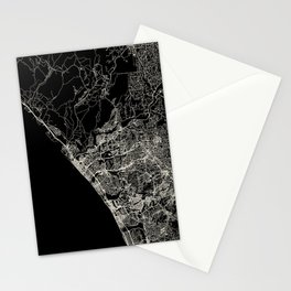 Oceanside, USA - City Map Stationery Card