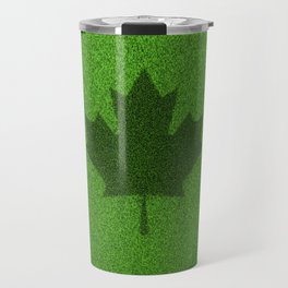Grass flag Canada / 3D render of Canadian flag grown from grass Travel Mug