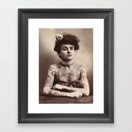 Maud Wagner Tattoo Photograph Gerahmter Kunstdruck