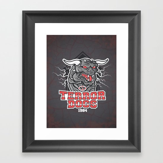 NY Terror Dogs Framed Art Print
