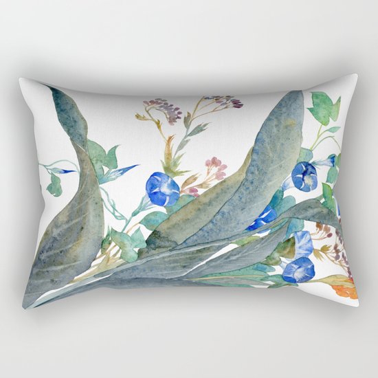 Feng shui flowers Rectangular Pillow
