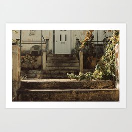 Rustic concrete steps in Greece | Kefalonia, Europe | Travel photography Art Print