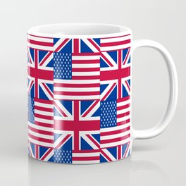 Mix of flag : Usa and uk Coffee Mug