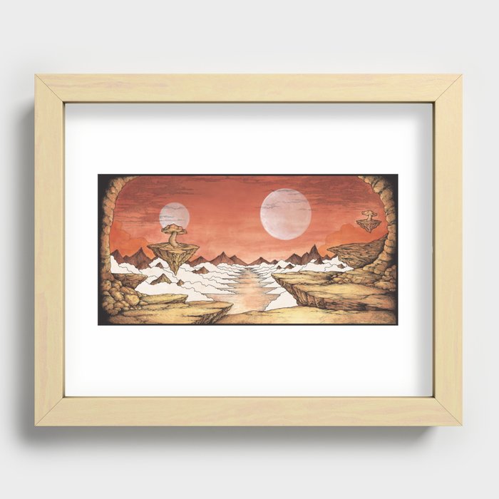 TIME WORN ETHER Recessed Framed Print