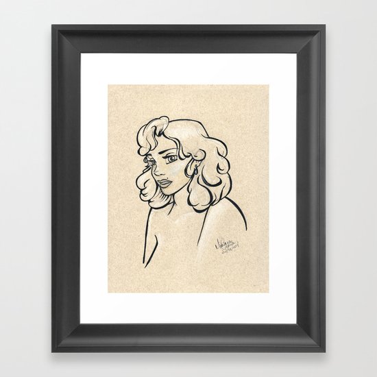 Beauty Mark Framed Art Print