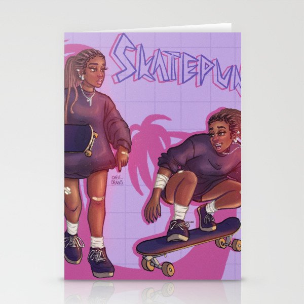Skate Punk Aesthetic Stationery Cards
