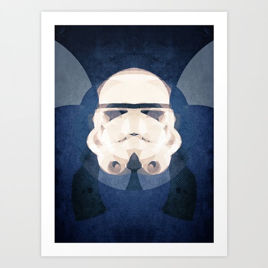 stormtrooper head Art Print