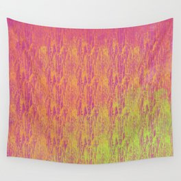 Textured Abstract Neon Pattern  Wall Tapestry