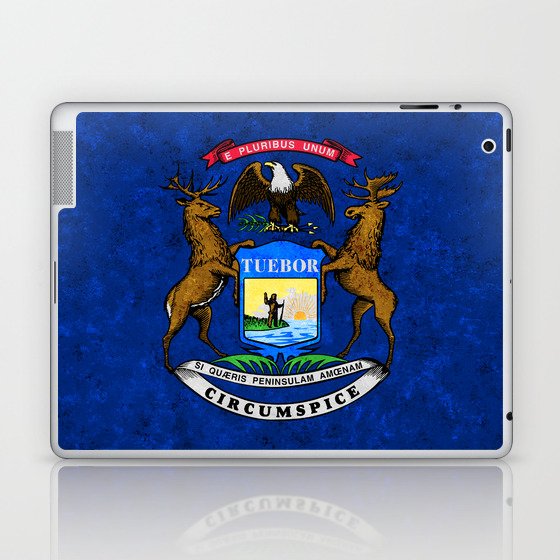 Flag of the State of Michigan Laptop & iPad Skin